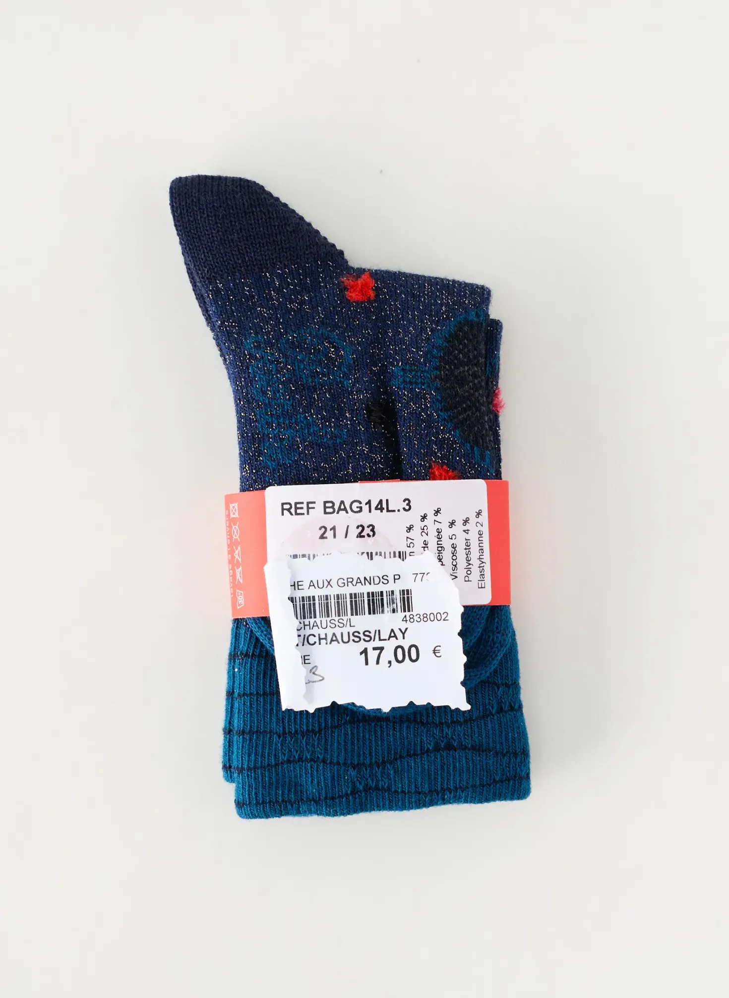Chaussettes Berthe Aux Grands Pieds Bleu