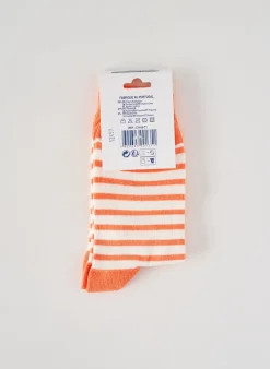 Chaussettes Bleu Marin Orange