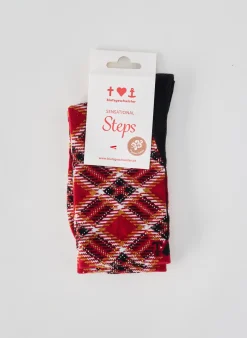 Chaussettes Blutsgeschwister Rouge
