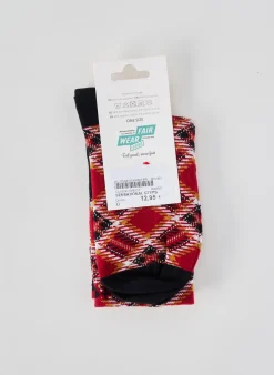 Chaussettes Blutsgeschwister Rouge