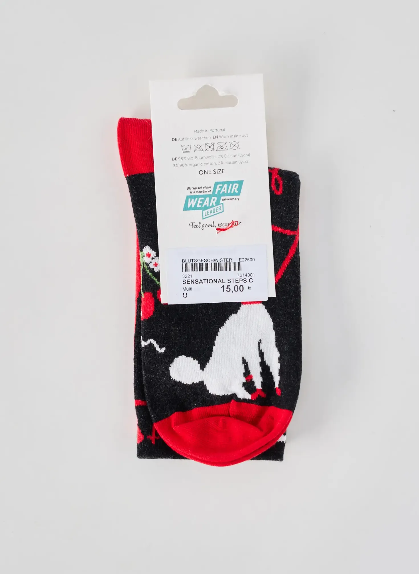 Chaussettes Blutsgeschwister Rouge
