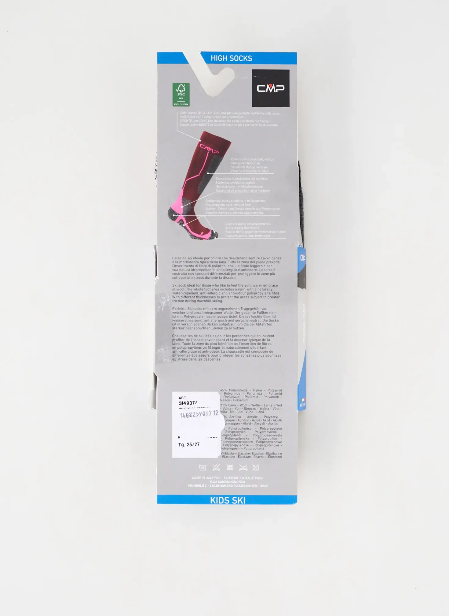Chaussettes Cmp Rouge