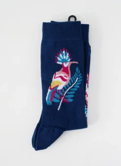 Chaussettes Dagobert A L'envers Bleu