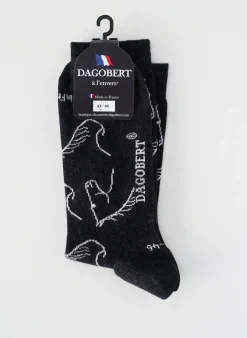 Chaussettes Dagobert A L'envers Noir