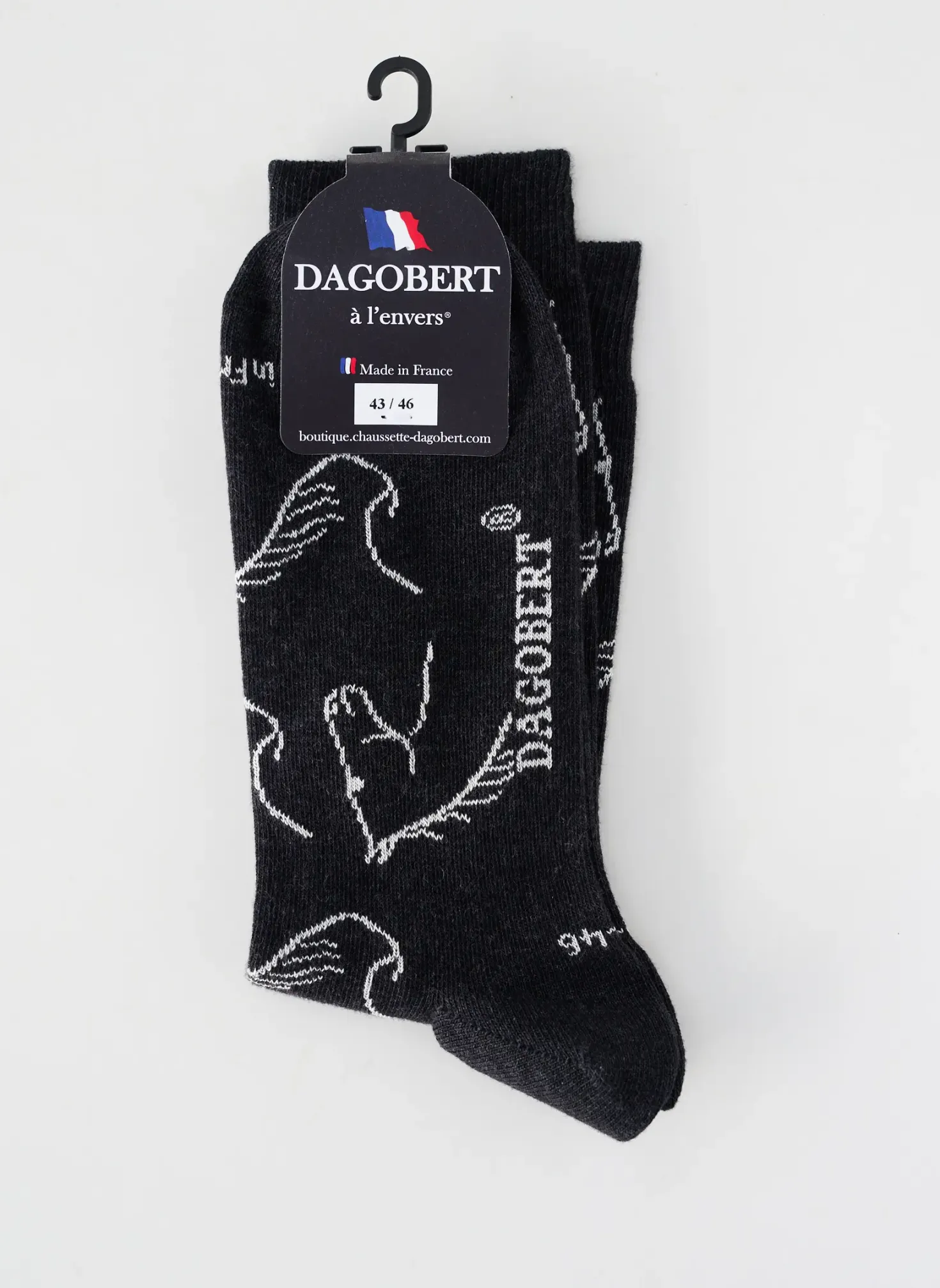 Chaussettes Dagobert A L'envers Noir