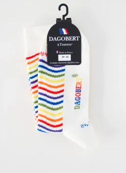 Chaussettes Dagobert A L'envers Blanc
