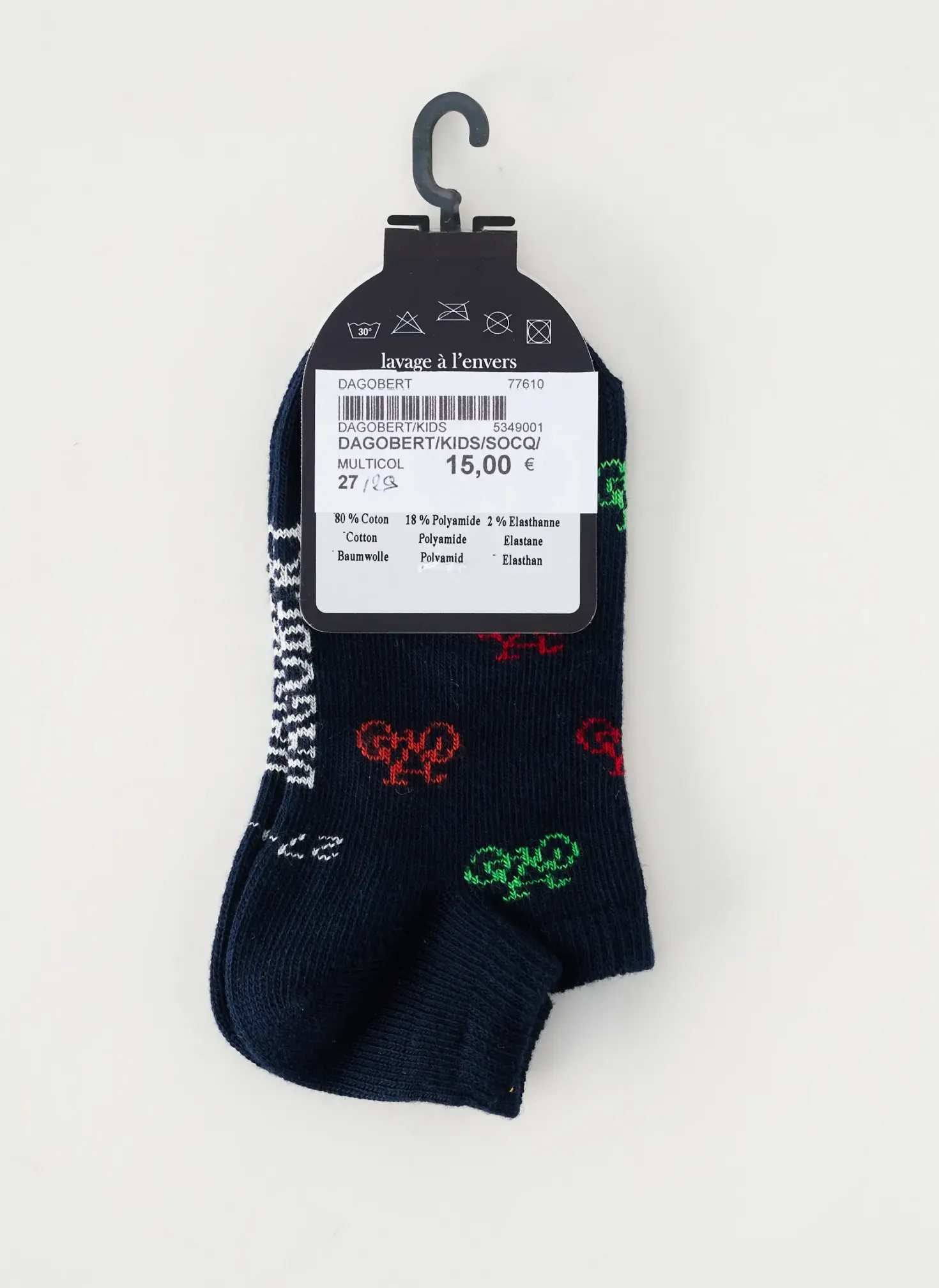 Chaussettes Dagobert A L'envers Bleu