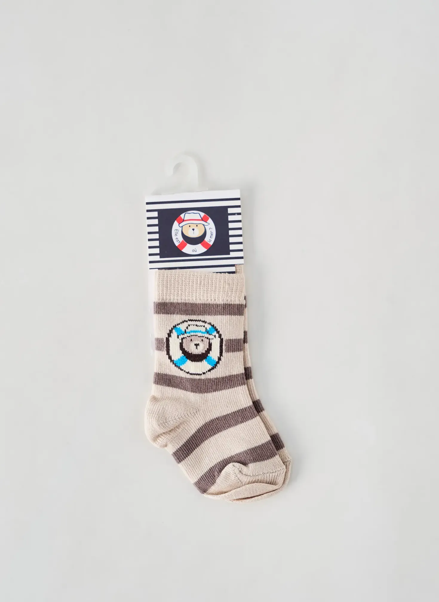 Chaussettes Elle Est Ou La Mer Beige
