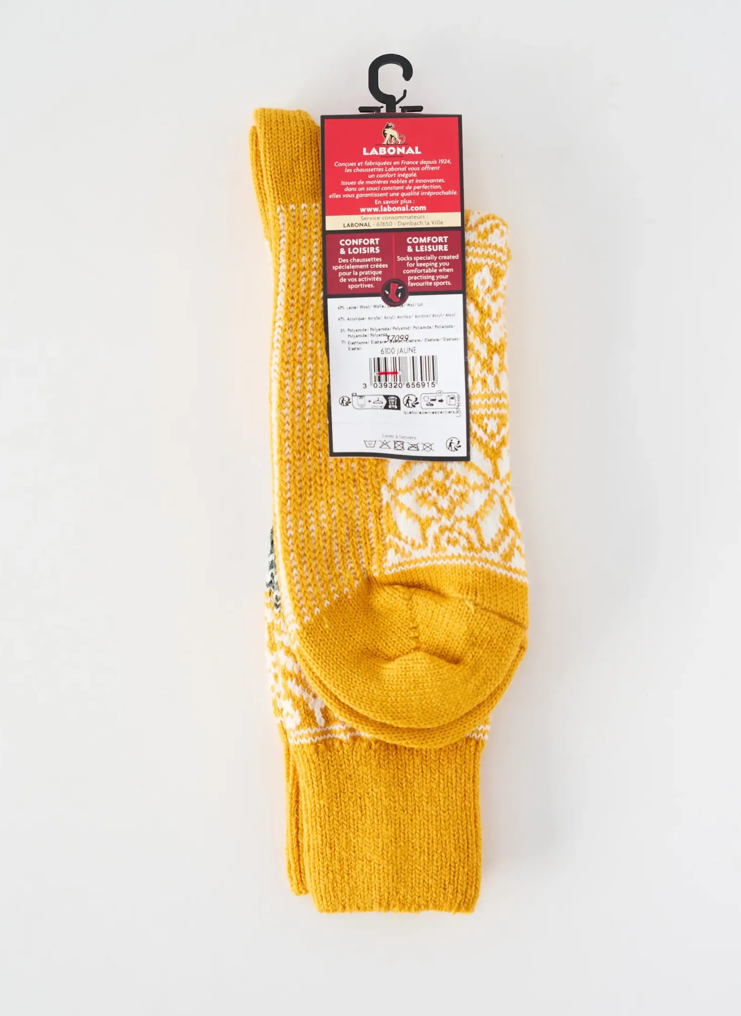 Chaussettes Labonal Jaune