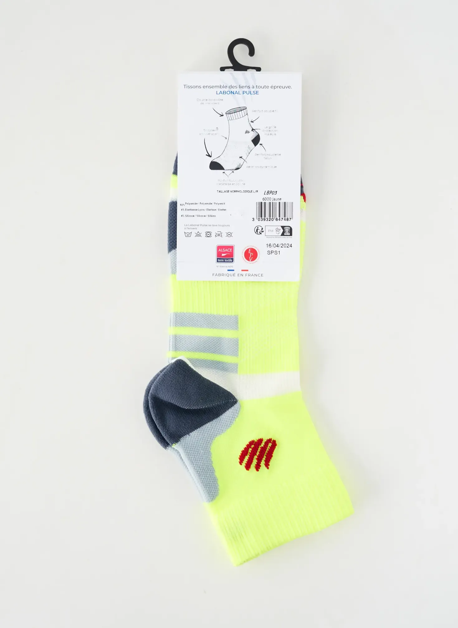 Chaussettes Labonal Jaune