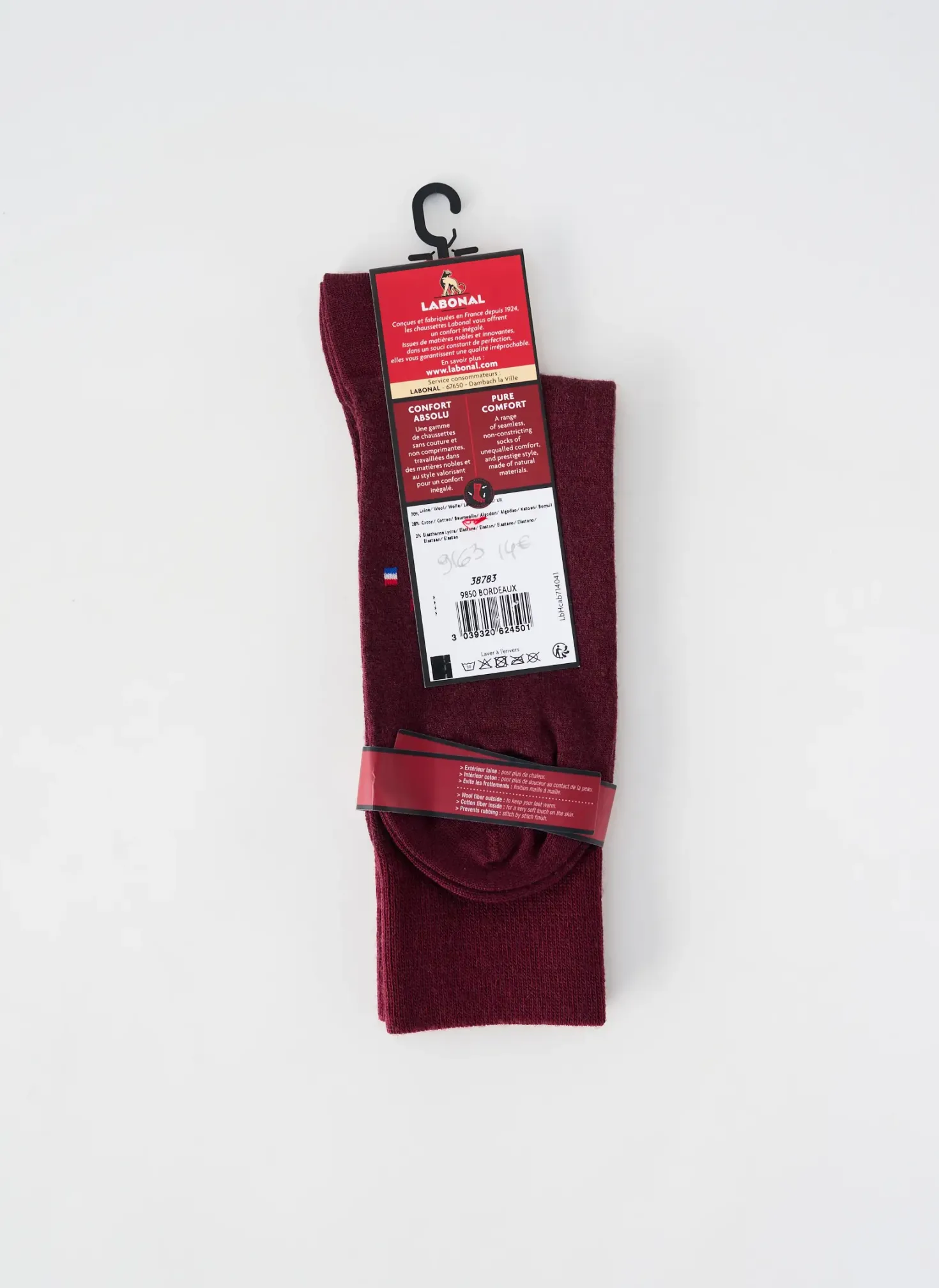 Chaussettes Labonal Rouge