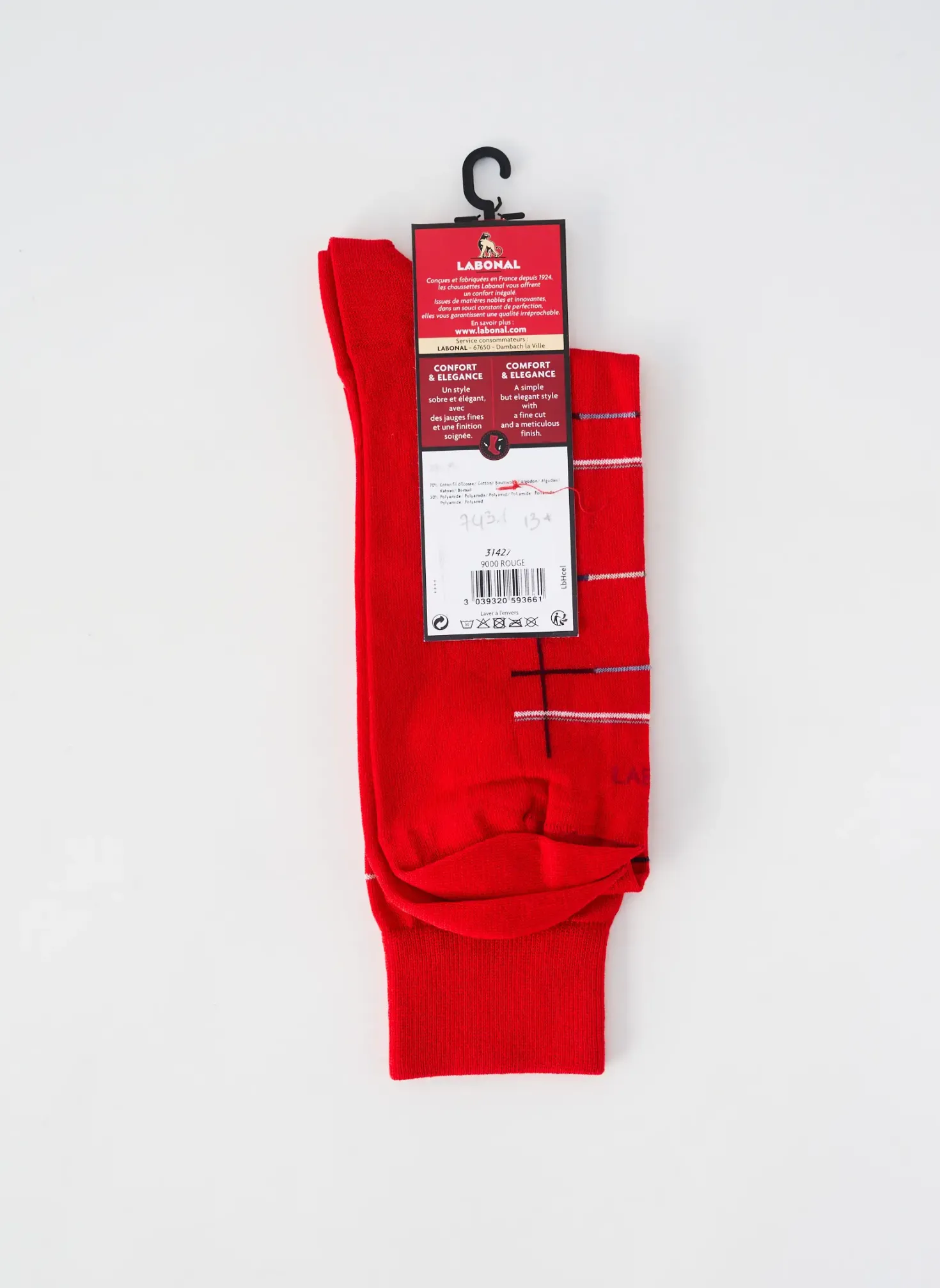 Chaussettes Labonal Rouge