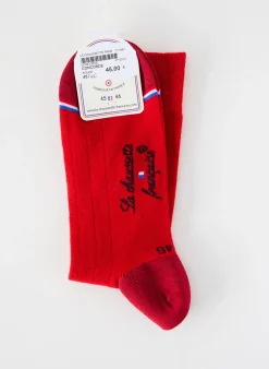 Chaussettes La Chaussette Française Rouge
