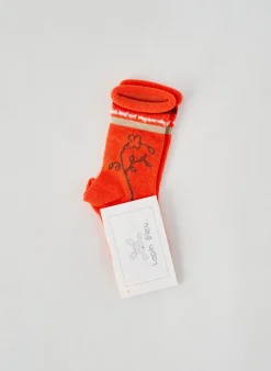 Chaussettes Lapin Bleu Orange