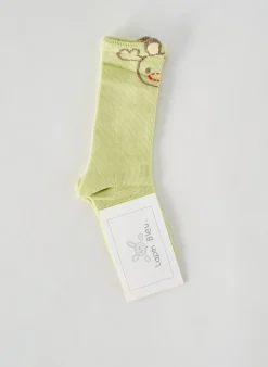 Chaussettes Lapin Bleu Vert