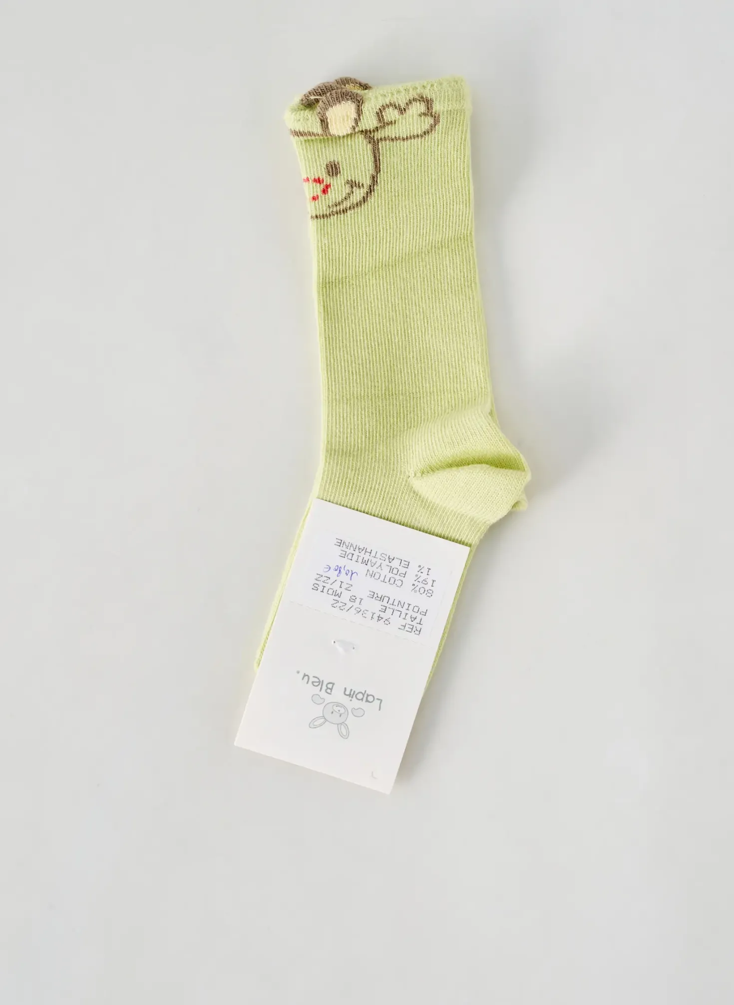 Chaussettes Lapin Bleu Vert