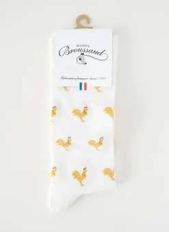 Chaussettes Maison Broussaud Blanc