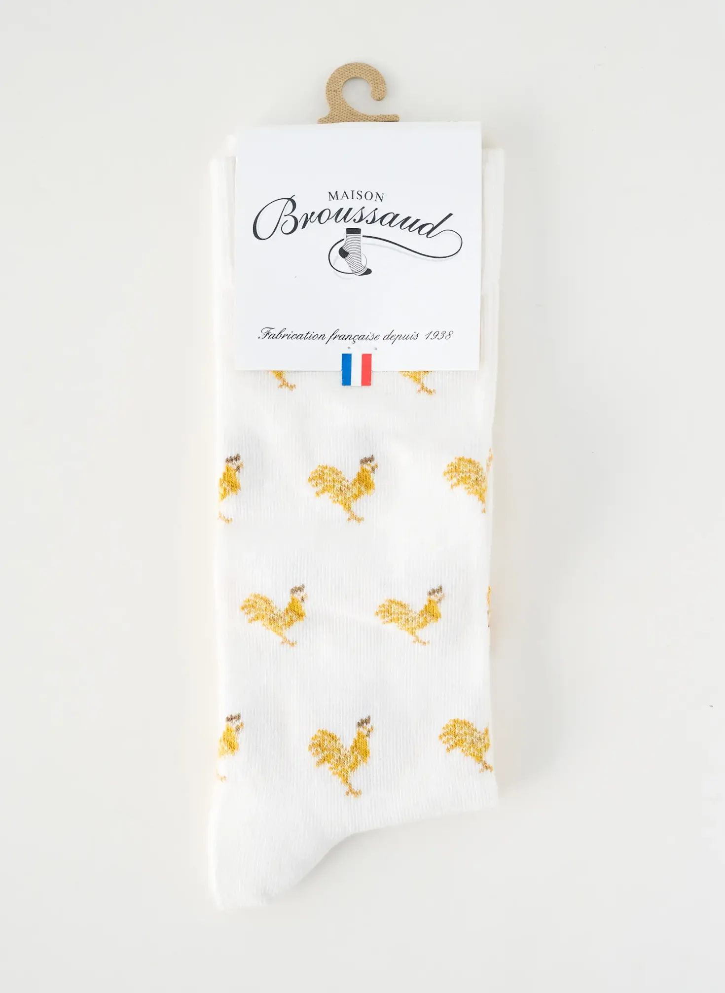 Chaussettes Maison Broussaud Blanc