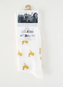 Chaussettes Maison Broussaud Blanc