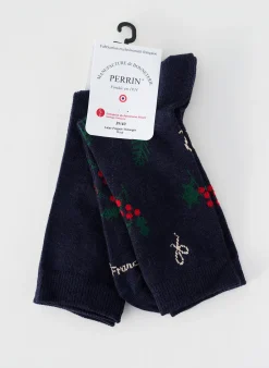 Chaussettes Perrin Bleu