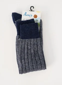 Chaussettes Perrin Bleu