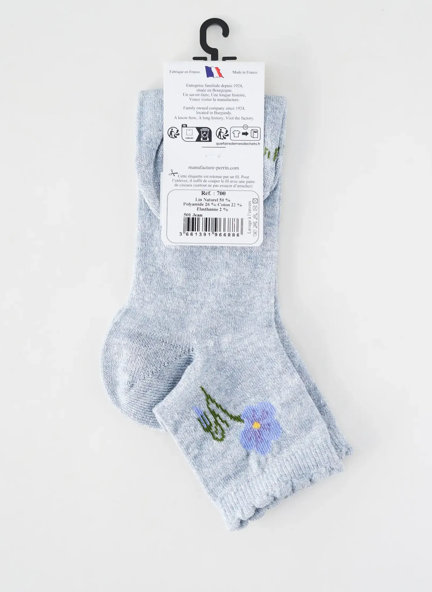 Chaussettes Perrin Gris