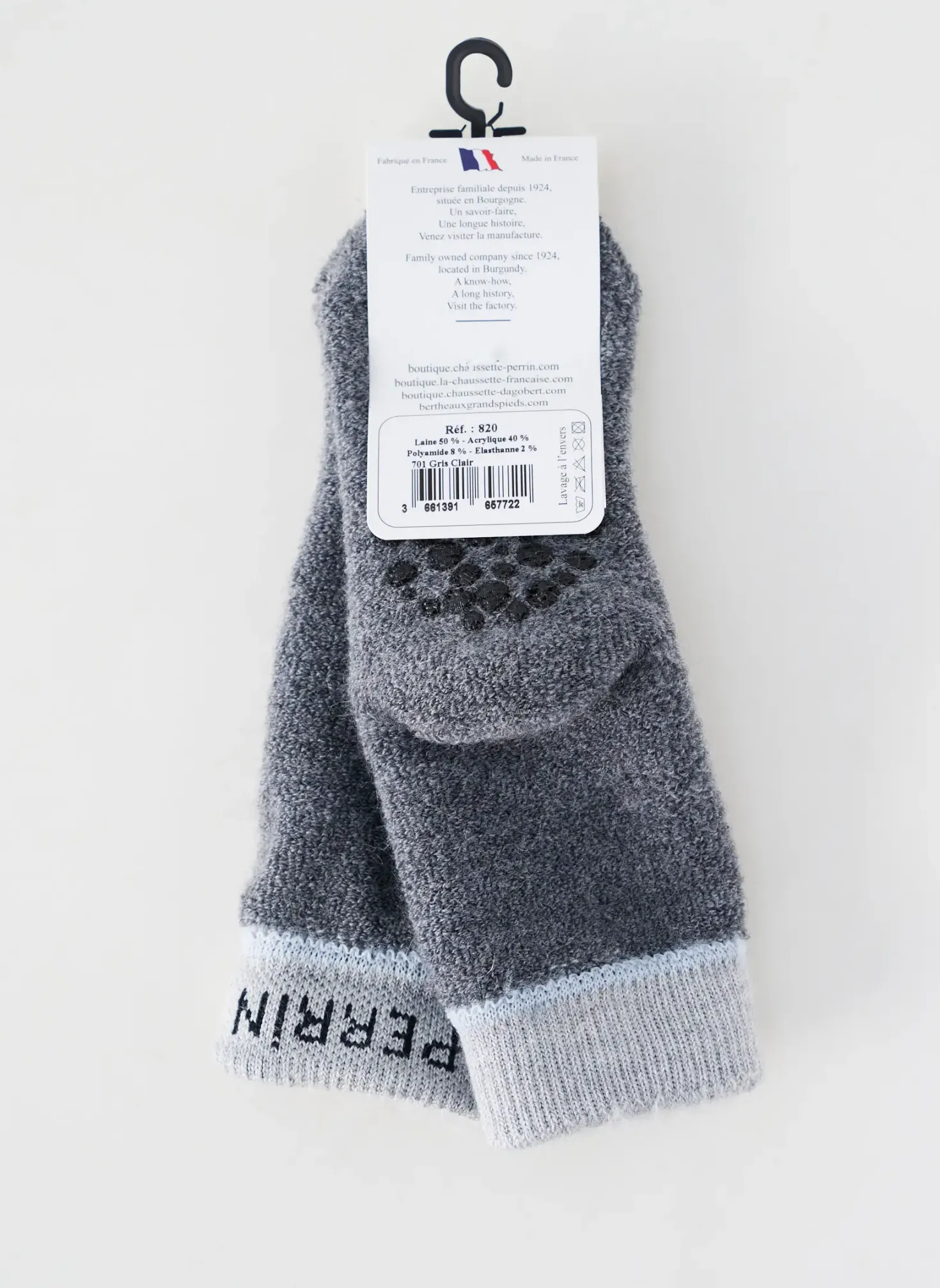 Chaussettes Perrin Gris