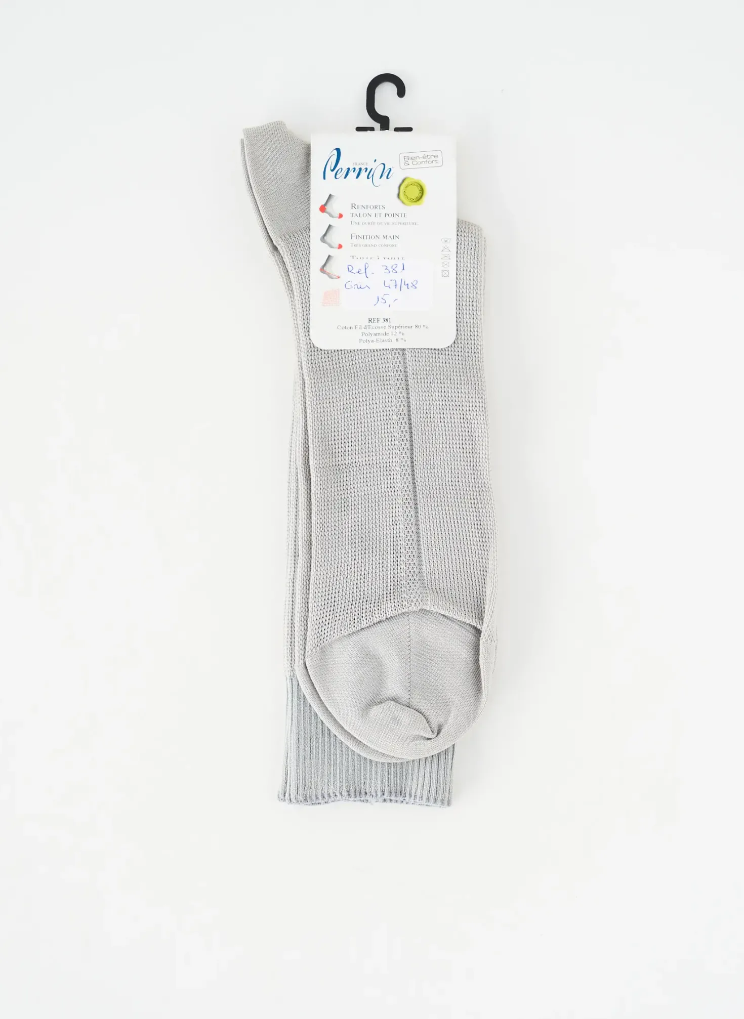 Chaussettes Perrin Gris Clair