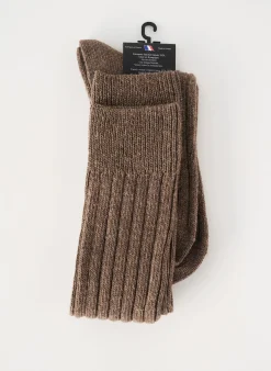 Chaussettes Perrin Marron