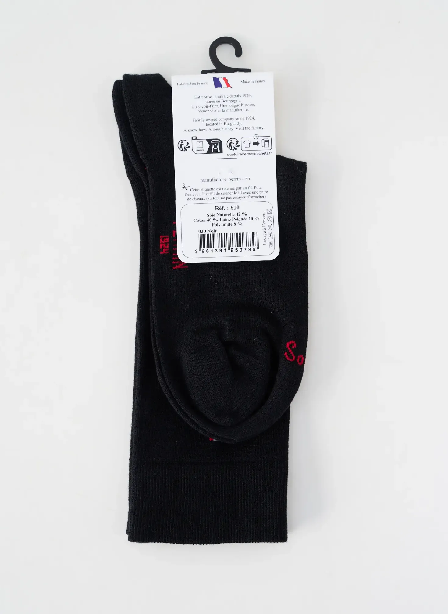 Chaussettes Perrin Noir