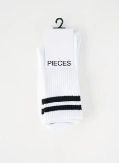 Chaussettes Pieces Blanc
