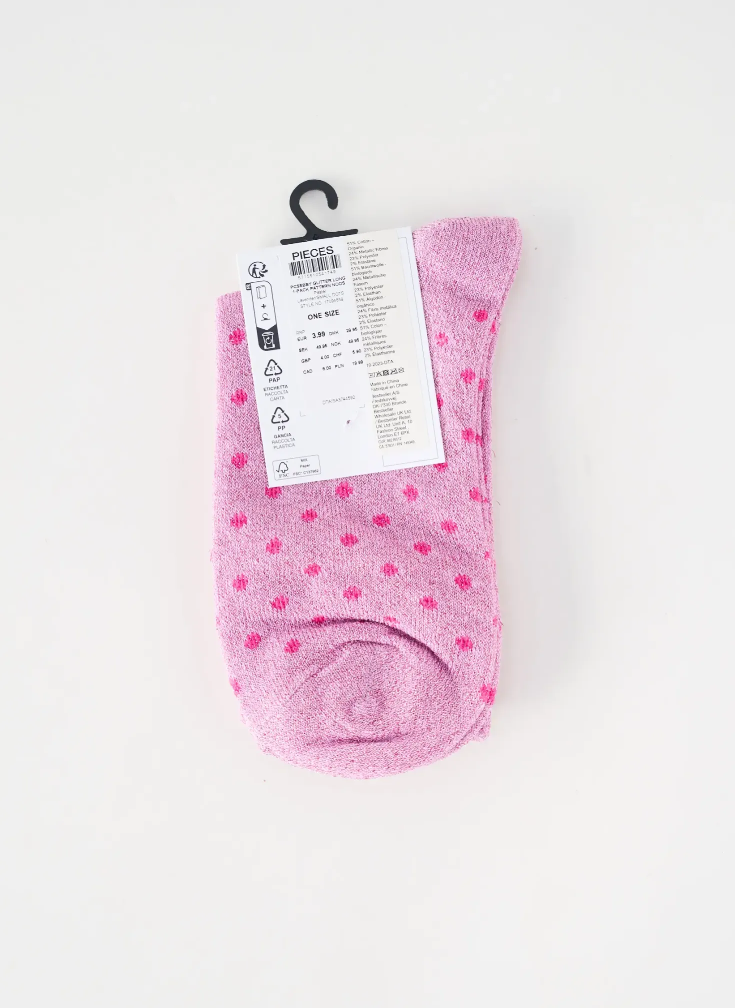 Chaussettes Pieces Violet