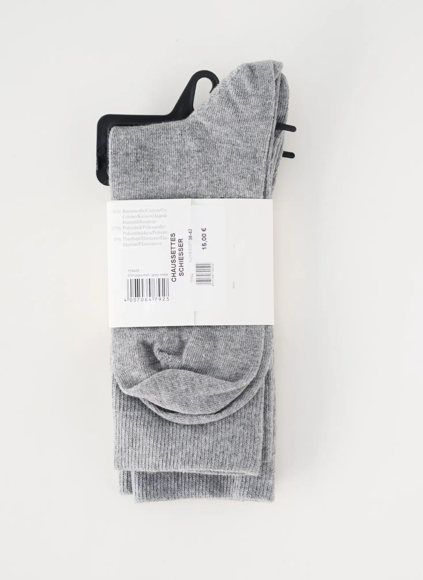 Chaussettes Schiesser Gris
