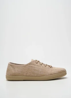 Chaussons/pantoufles American Stadium Beige Talon Plat Jusqu'à 3cm