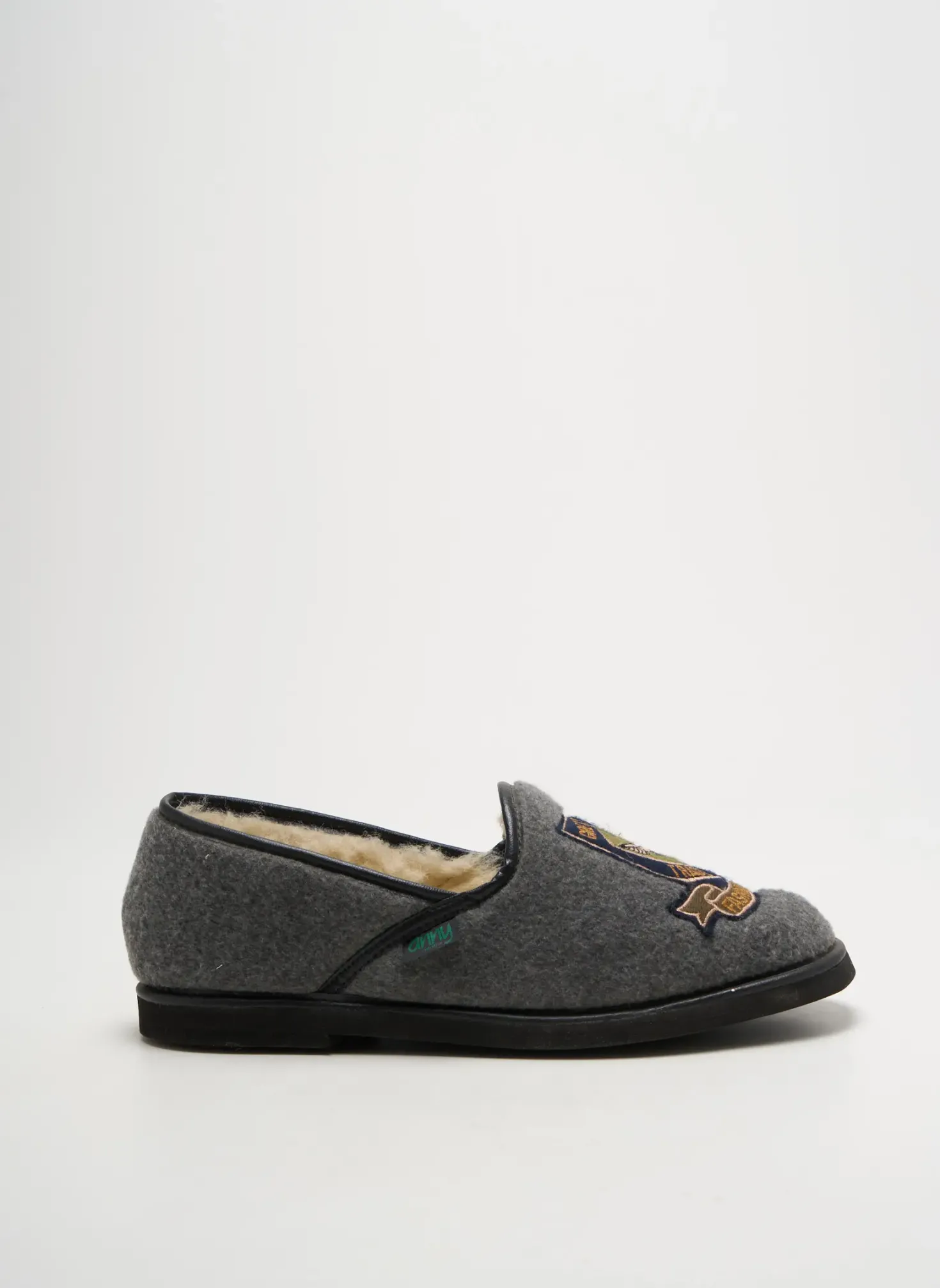 Chaussons/pantoufles Anny Gris Bout Rond
