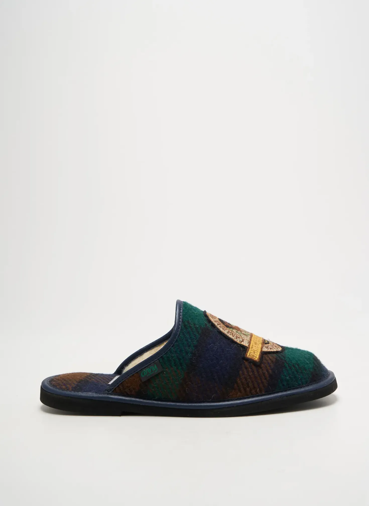Chaussons/pantoufles Anny Vert Bout Rond