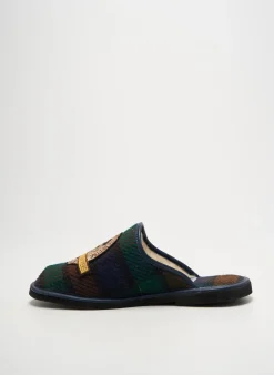 Chaussons/pantoufles Anny Vert Bout Rond
