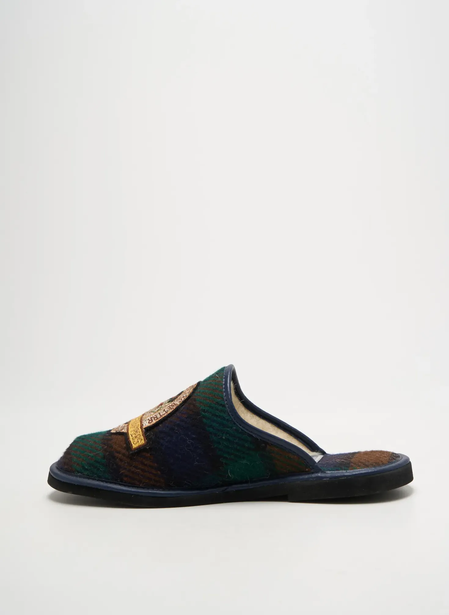 Chaussons/pantoufles Anny Vert Bout Rond