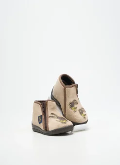 Chaussons/pantoufles Bellamy Beige Bout Rond