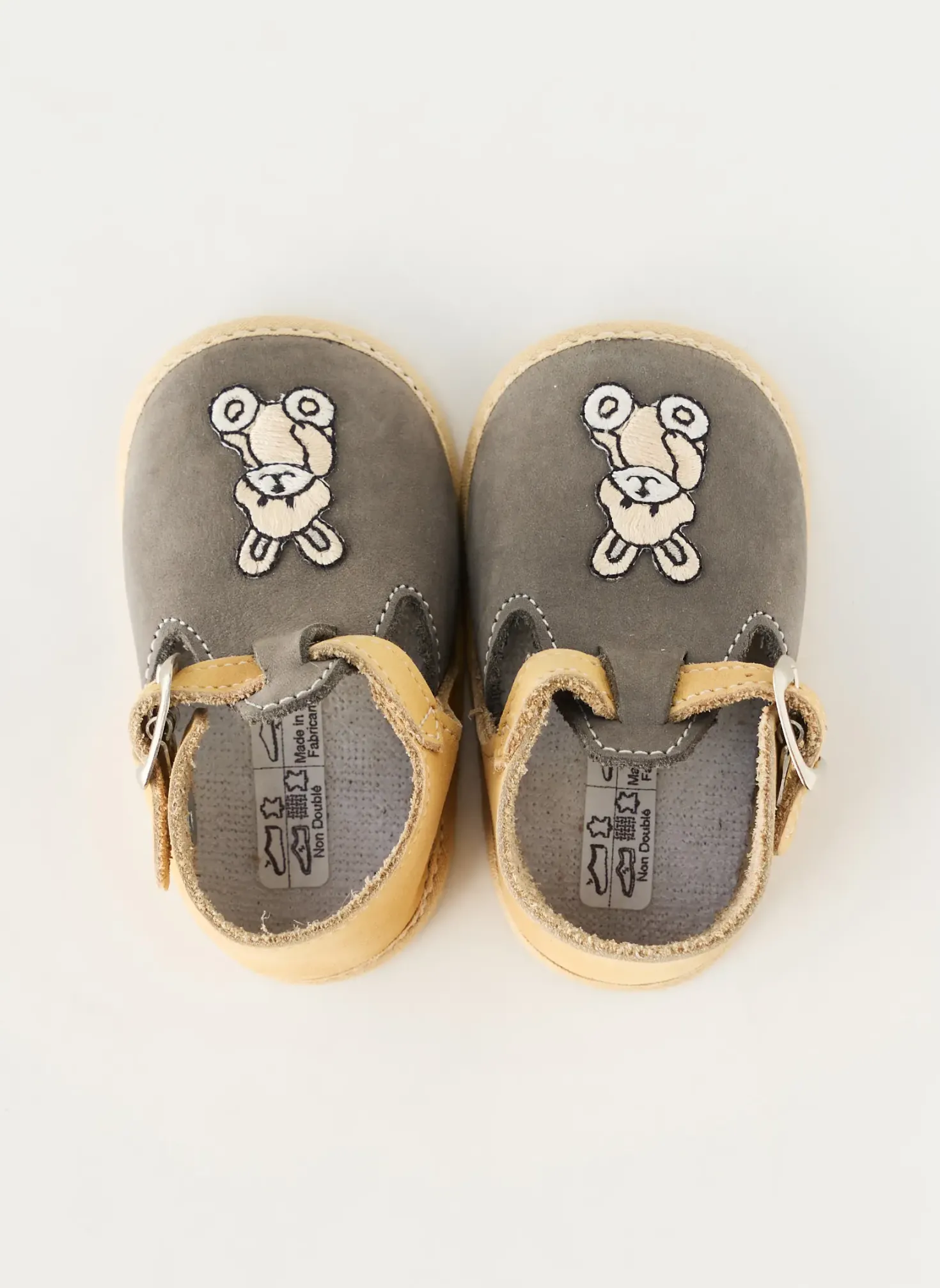 Chaussons/pantoufles Chauss'coeur Gris Bout Rond
