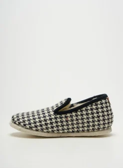 Chaussons/pantoufles Chausse Mouton Noir Talon Plat Jusqu'à 3cm