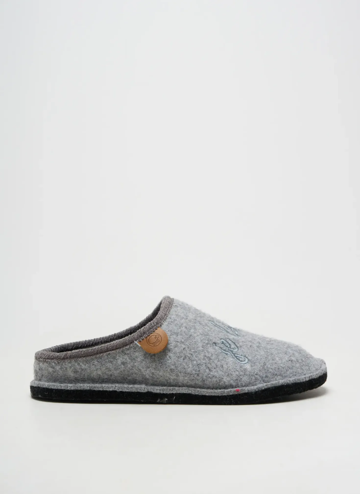 Chaussons/pantoufles Chausse Mouton Gris Talon Plat Jusqu'à 3cm