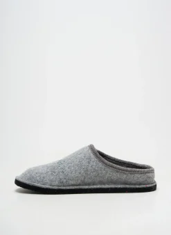 Chaussons/pantoufles Chausse Mouton Gris Talon Plat Jusqu'à 3cm