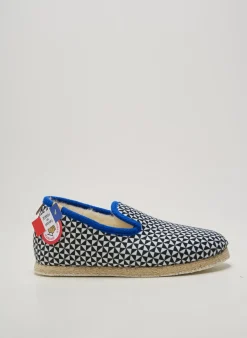 Chaussons/pantoufles Chausse Mouton Bleu Talon Plat Jusqu'à 3cm