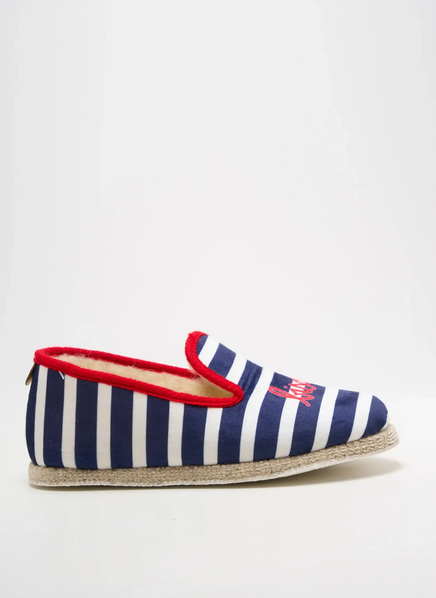 Chaussons/pantoufles Chausse Mouton Bleu Talon Plat Jusqu'à 3cm