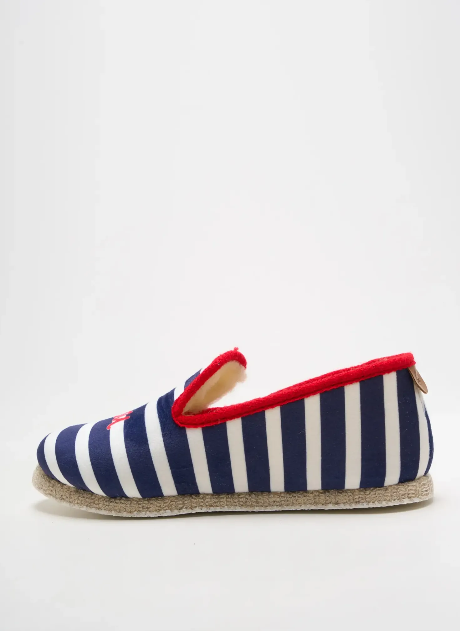 Chaussons/pantoufles Chausse Mouton Bleu Talon Plat Jusqu'à 3cm