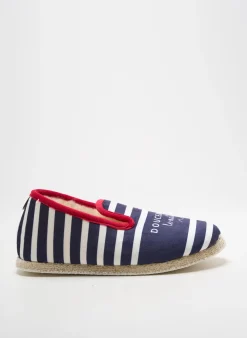 Chaussons/pantoufles Chausse Mouton Bleu Talon Plat Jusqu'à 3cm