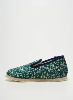 Chaussons/pantoufles Chausse Mouton Vert Talon Plat Jusqu'à 3cm