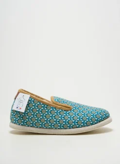 Chaussons/pantoufles Chausse Mouton Vert Talon Plat Jusqu'à 3cm