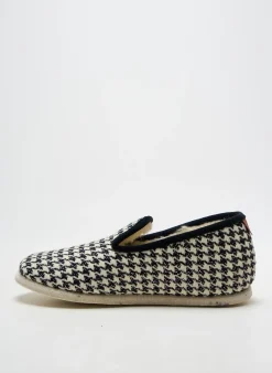 Chaussons/pantoufles Chausse Mouton Noir Talon Plat Jusqu'à 3cm